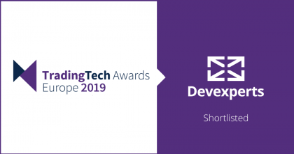 Devexperts is Shortlisted in the Upcoming TradingTech Awards Europe 2019 in Four Nominations!