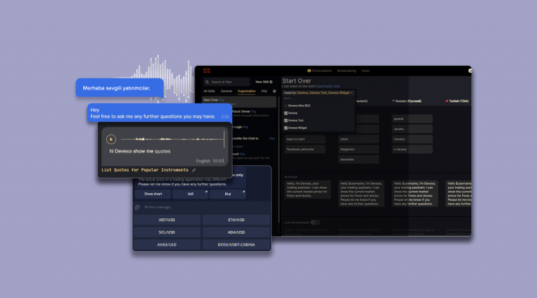 Devexa Chatbot: Devexa Turkey, Crypto Watchlists, Speech-to-Text Recognition, Skills Improvement