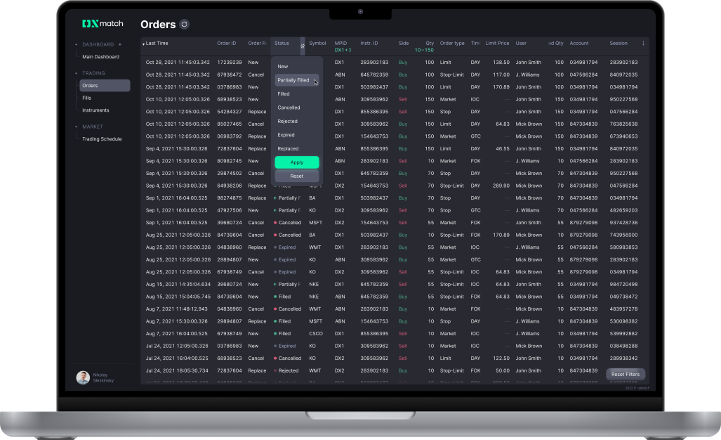 crypto exchange matching engine