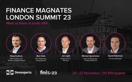 Join Devexperts at the Finance Magnates London Summit 2023