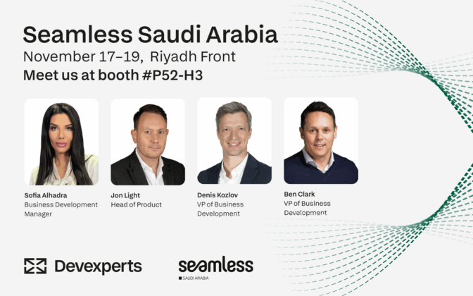 Devexperts will be at Seamless Saudi Arabia in November