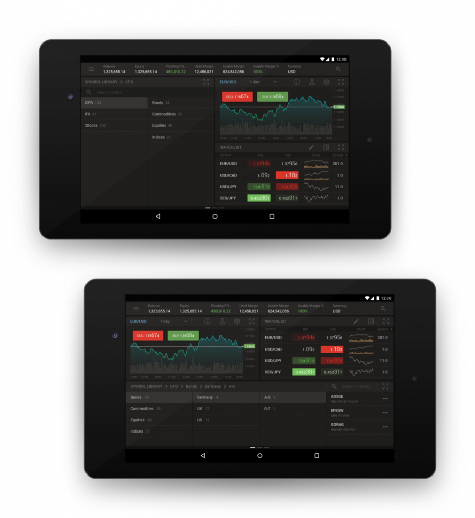 Symbol Library widget 1x2 and 2x1 format